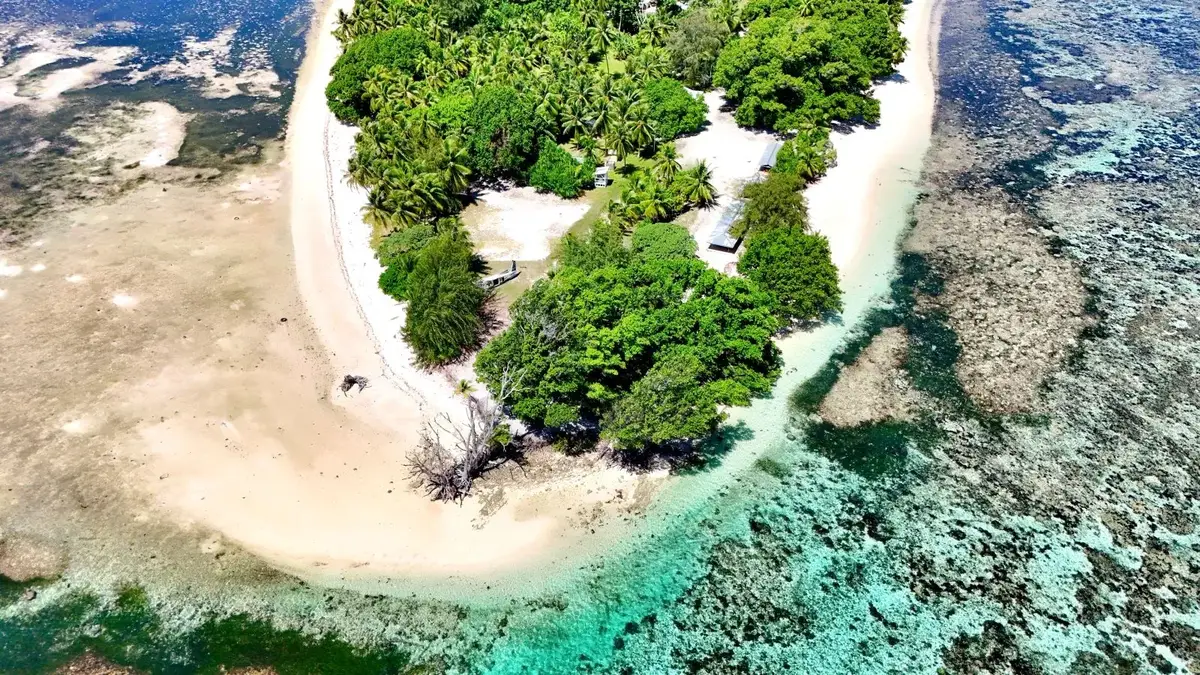 Laura Beach Landscape in Majuro, Marshall Islands