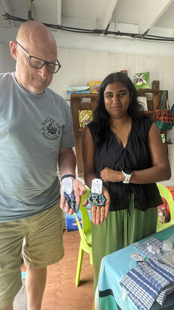 Make-Your-Own Upcycled Earrings (Private Tour) offered by Circle Cook Islands